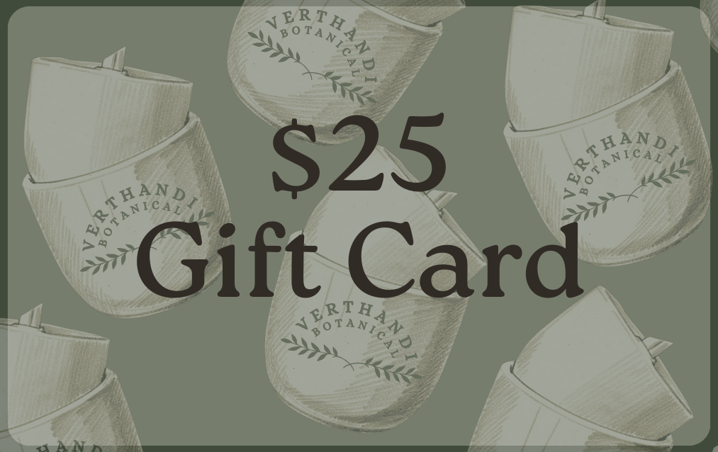 $25 digital Verthandi Botanical gift card, digital gift card candle gift card self care gift card wellness gift card eco friendly gift idea clean beauty gift botanical gift card last minute gift idea gift for her gift for mom hygge gift