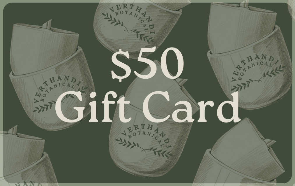 $50 digital Verthandi Botanical gift card, digital gift card candle gift card self care gift card wellness gift card eco friendly gift idea clean beauty gift botanical gift card last minute gift idea gift for her gift for mom hygge gift