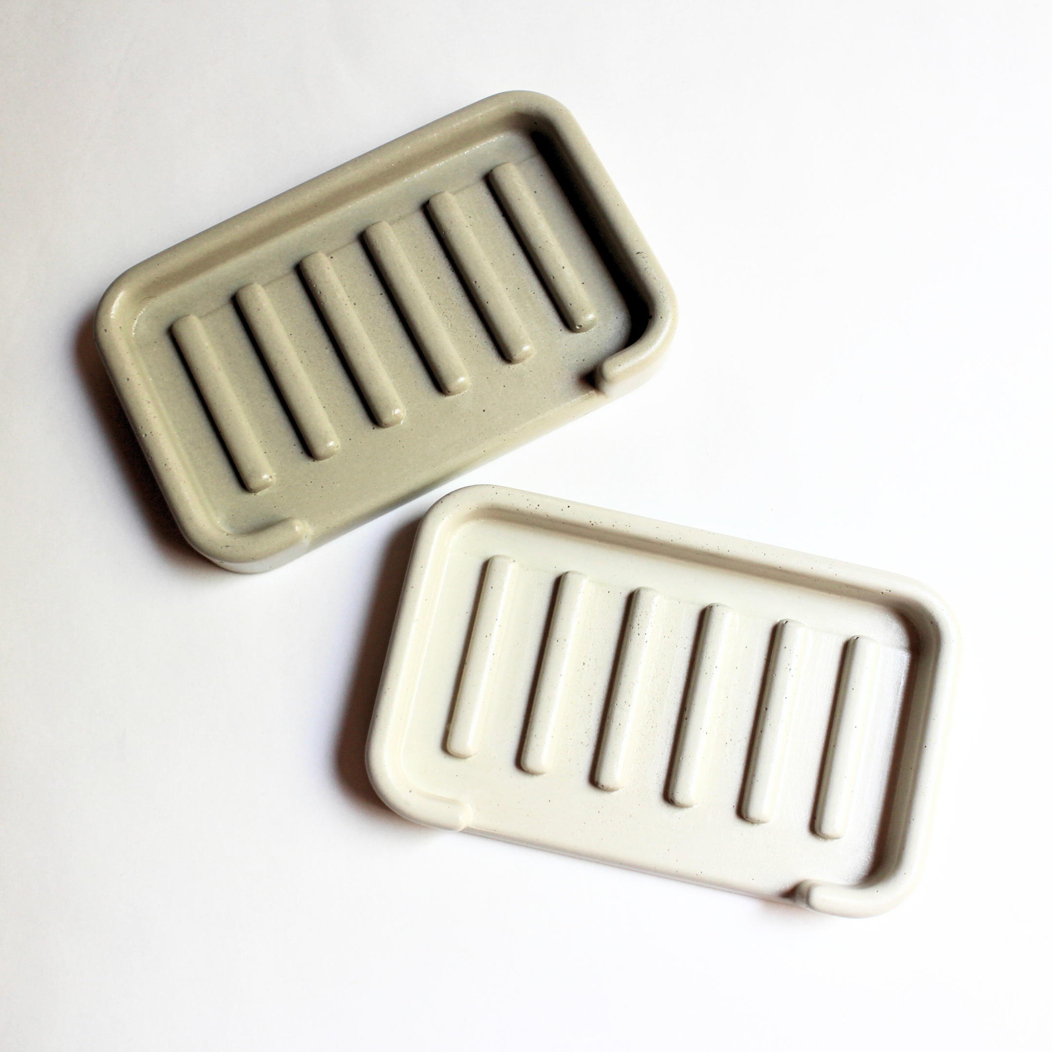 Hygge Concrete Soap Trays, Nordic and Boho, no label