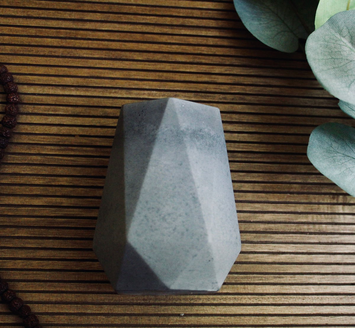 Diamond Vase with dried florals