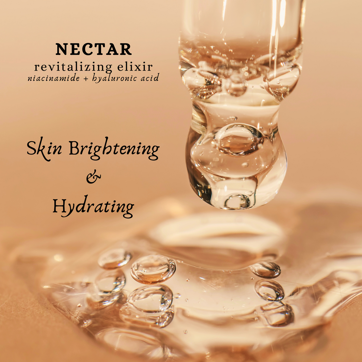 Nectar Revitalizing Elixir toner bottle, side view