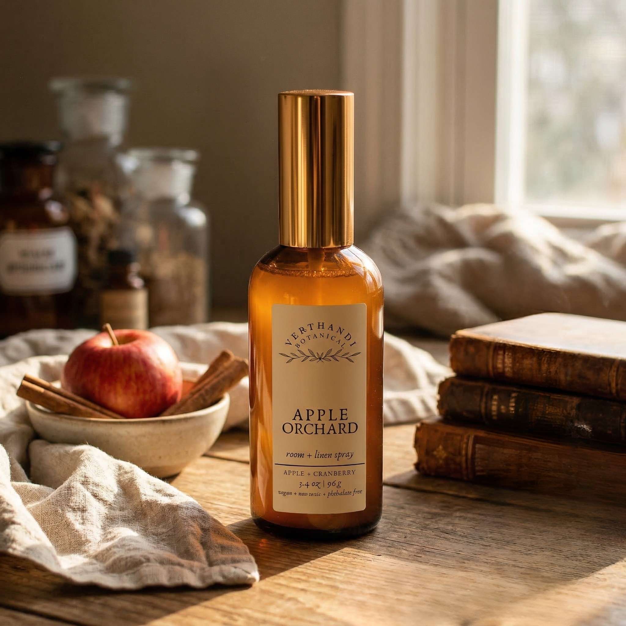 apple orchard room and linen spray apple cinnamon scented room spray