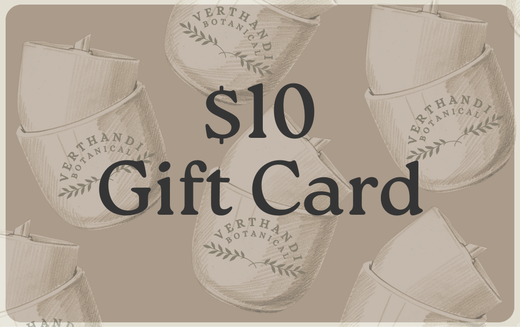$10 digital Verthandi Botanical gift card, digital gift card candle gift card self care gift card wellness gift card eco friendly gift idea clean beauty gift botanical gift card last minute gift idea gift for her gift for mom hygge gift