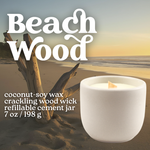 Load image into Gallery viewer, BEACH WOOD CANDLE CANDLE (Refillable)
