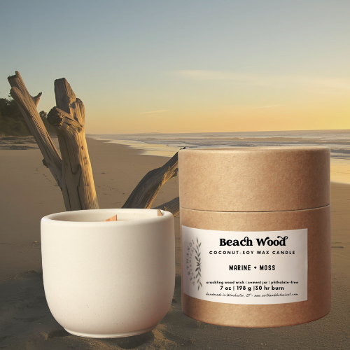 BEACH WOOD CANDLE CANDLE (Refillable)