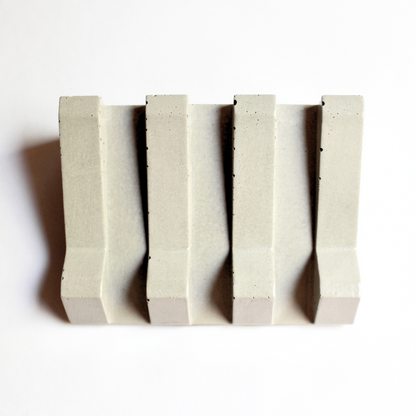 Boho Zen Concrete Soap Tray, Side View