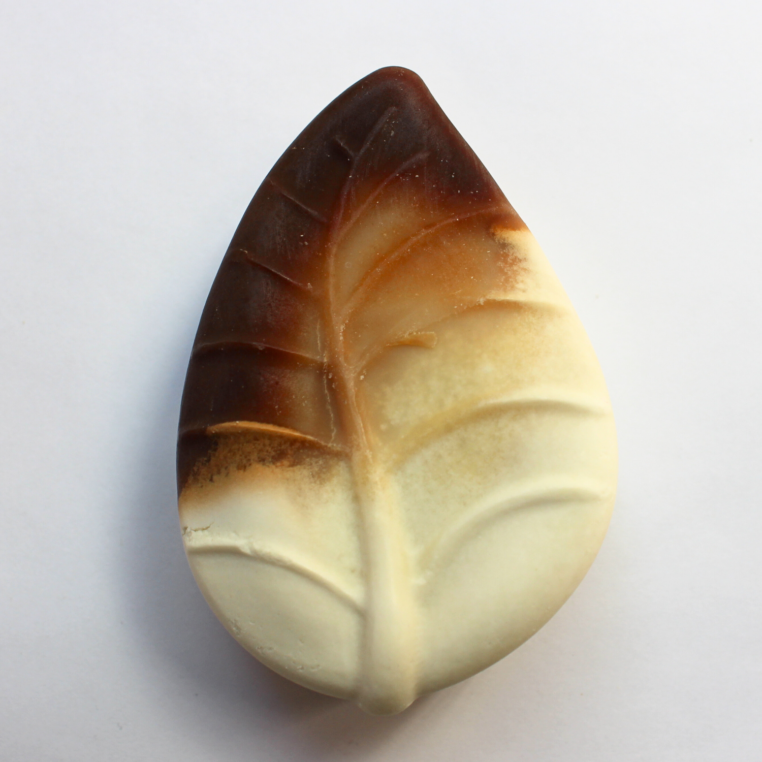 cardamom latte natural soap, top view of natural soap bar