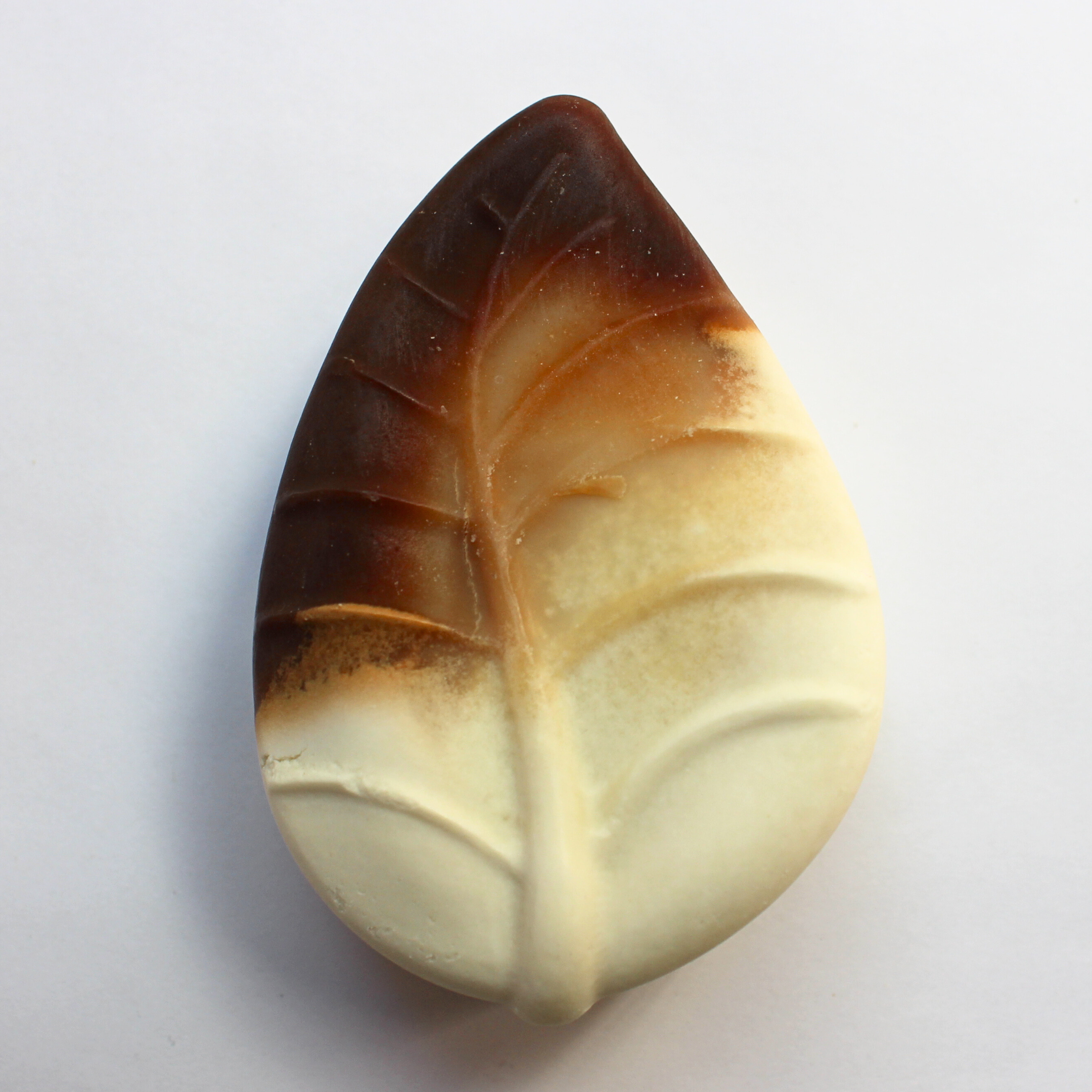 cardamom latte natural soap, top view of natural soap bar