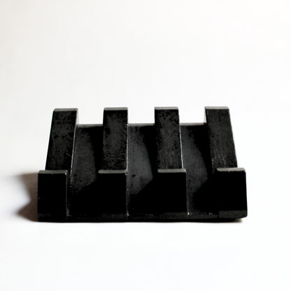 Crow Zen Concrete Soap Tray, Front View