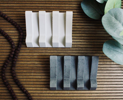 Crow and Nordic  Zen Concrete Soap Tray, top View, no label