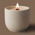 frozen hot cocoa scented candle with crackling wood wick, chocolate peppermint, coconut scented candle product photo