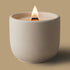ginger snap  scented candle with a crackling wood wick in concrete jar GINGER LEMON SCENTED CANDLE