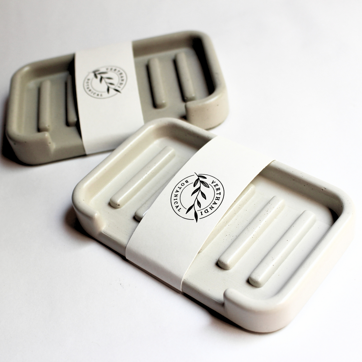 Hygge Concrete Soap Trays, Nordic and Boho