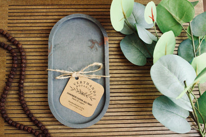 CONCRETE OVAL TRAY