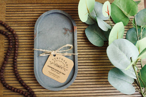 CONCRETE OVAL TRAY