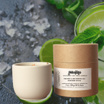Load image into Gallery viewer, MOJITO - AVENTURINE CRYSTAL - ESSENTIAL OIL CANDLE
