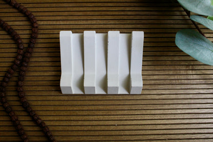 Nordic Zen Concrete Soap Tray, top view