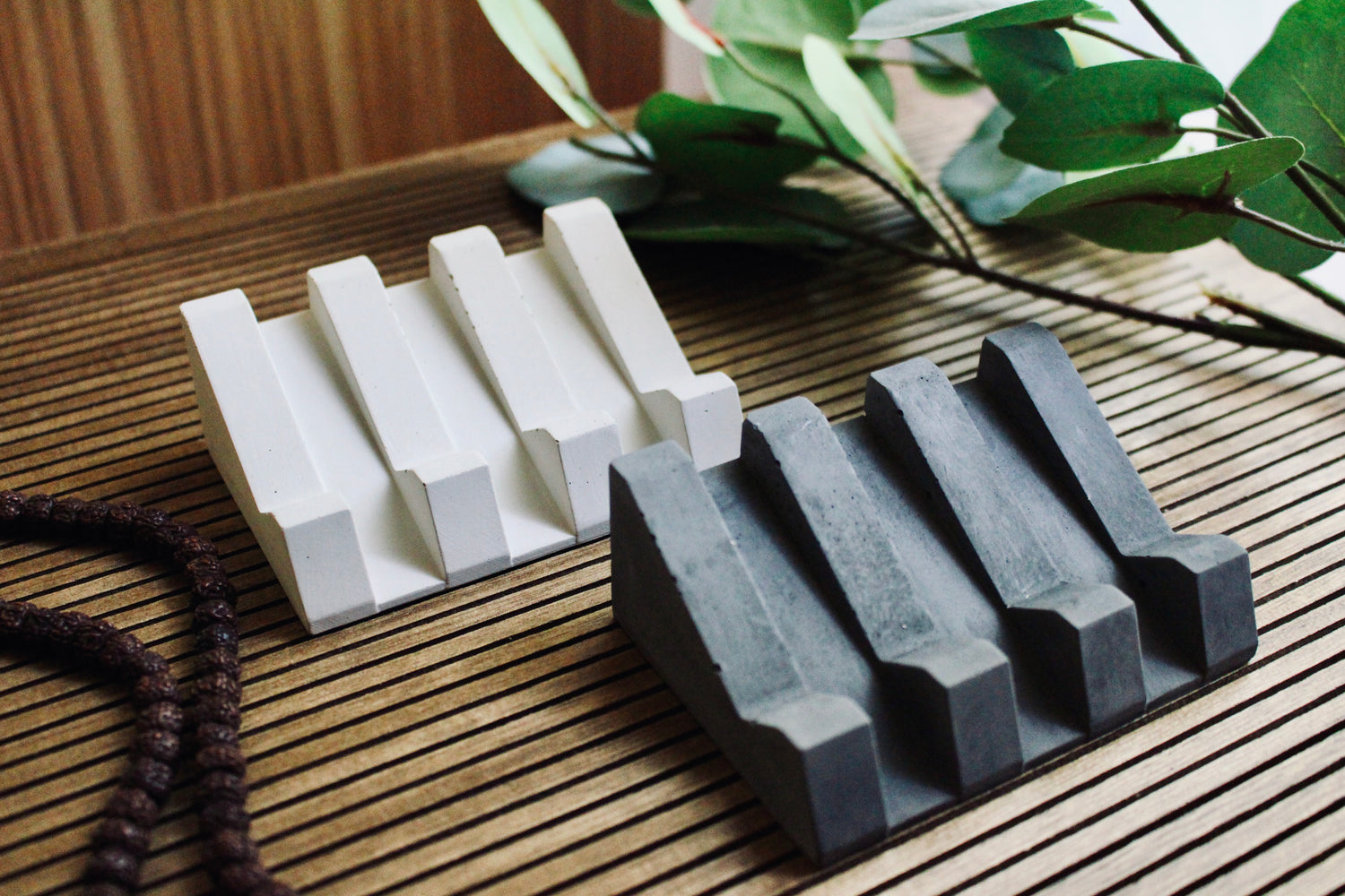 Zen Concrete Soap Tray, Crow and Nordic