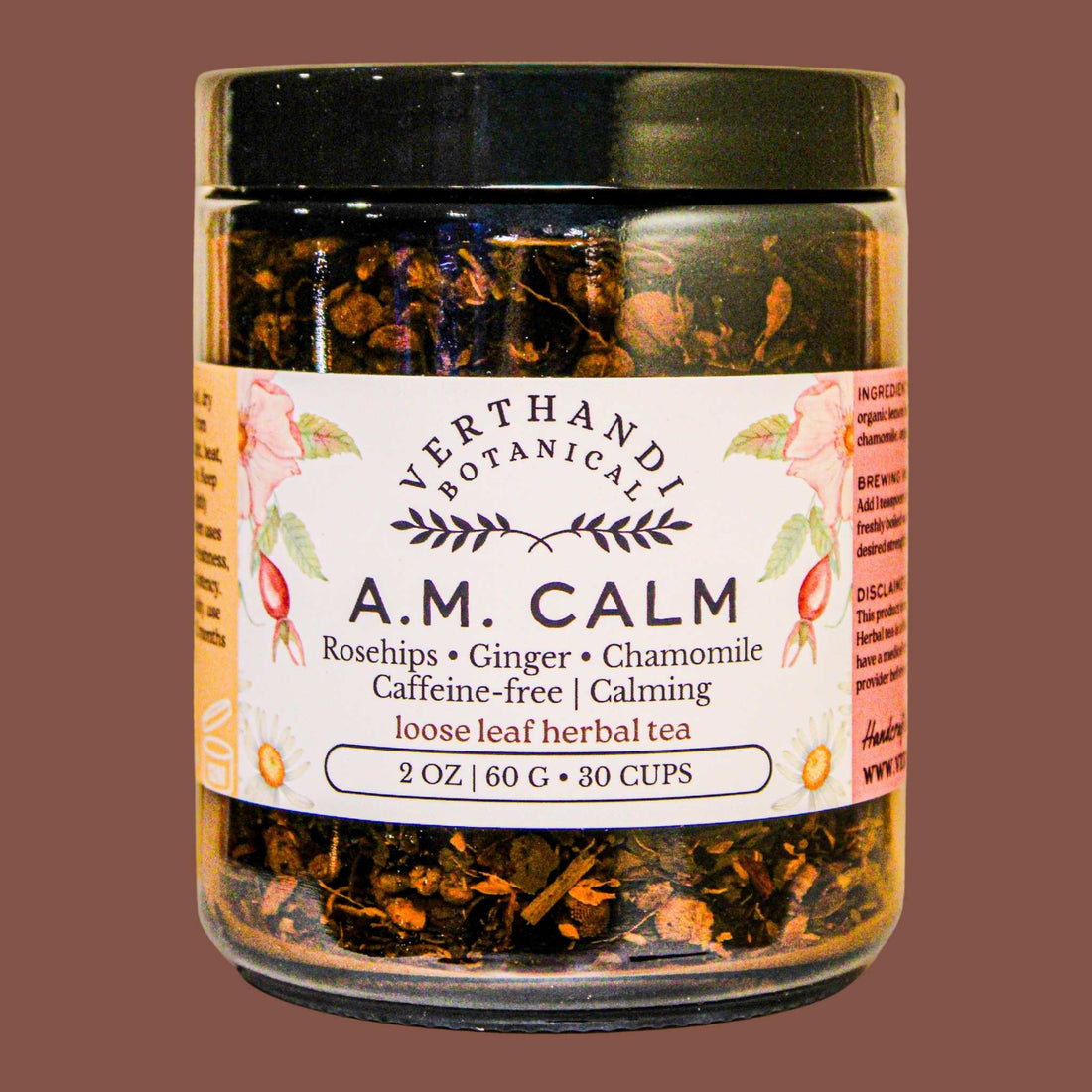 a.m. calm loose leaf tea for calming anxiety verthandi botanical