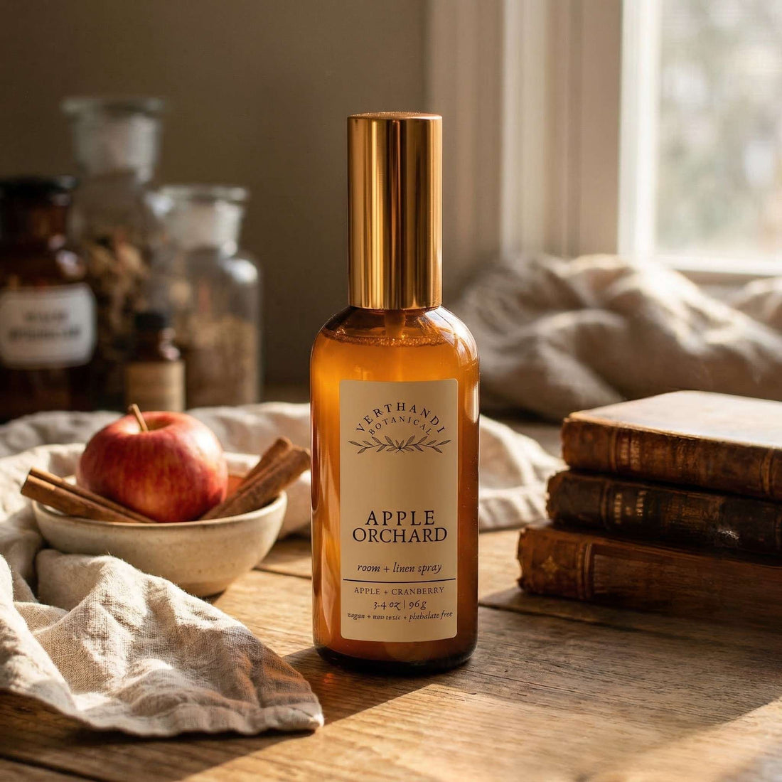 apple orchard room and linen spray apple cinnamon scented room spray