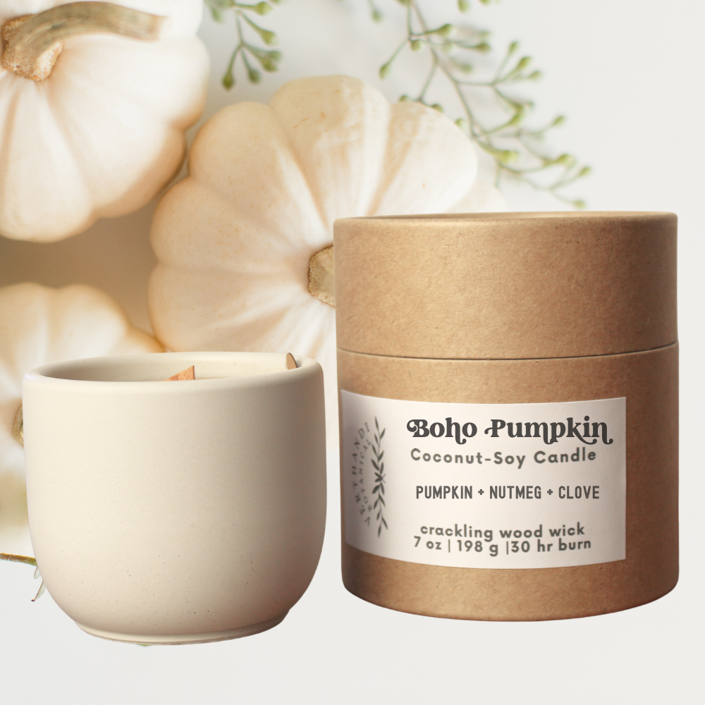 BOHO PUMPKIN CANDLE (Refillable)