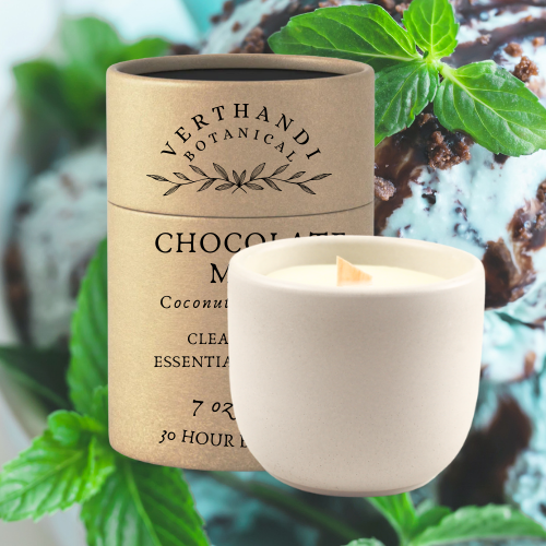 CHOCOLATE MINT CANDLE (Refillable)