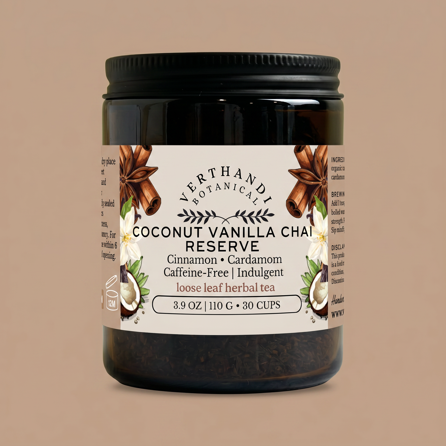Coconut Vanilla Chai Reserve Loose Leaf Tea by Verthandi Botanical