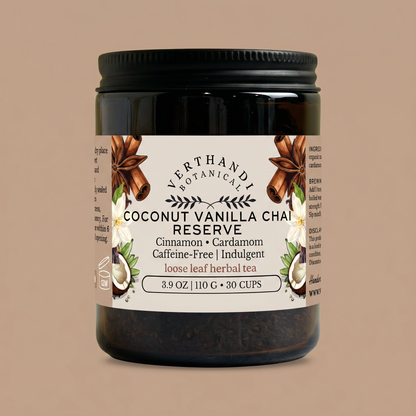 Coconut Vanilla Chai Reserve Loose Leaf Tea by Verthandi Botanical