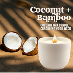 Load image into Gallery viewer, COCONUT + BAMBOO CANDLE (Refillable)
