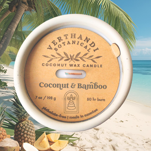 COCONUT + BAMBOO CANDLE (Refillable)