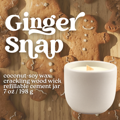 GINGER SNAP CANDLE (Refillable)
