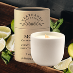 Load image into Gallery viewer, MOJITO - AVENTURINE CRYSTAL - ESSENTIAL OIL CANDLE
