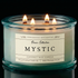 Ocean Collection, Mystic scented candle with crackling wood wick in recycled glass  jar