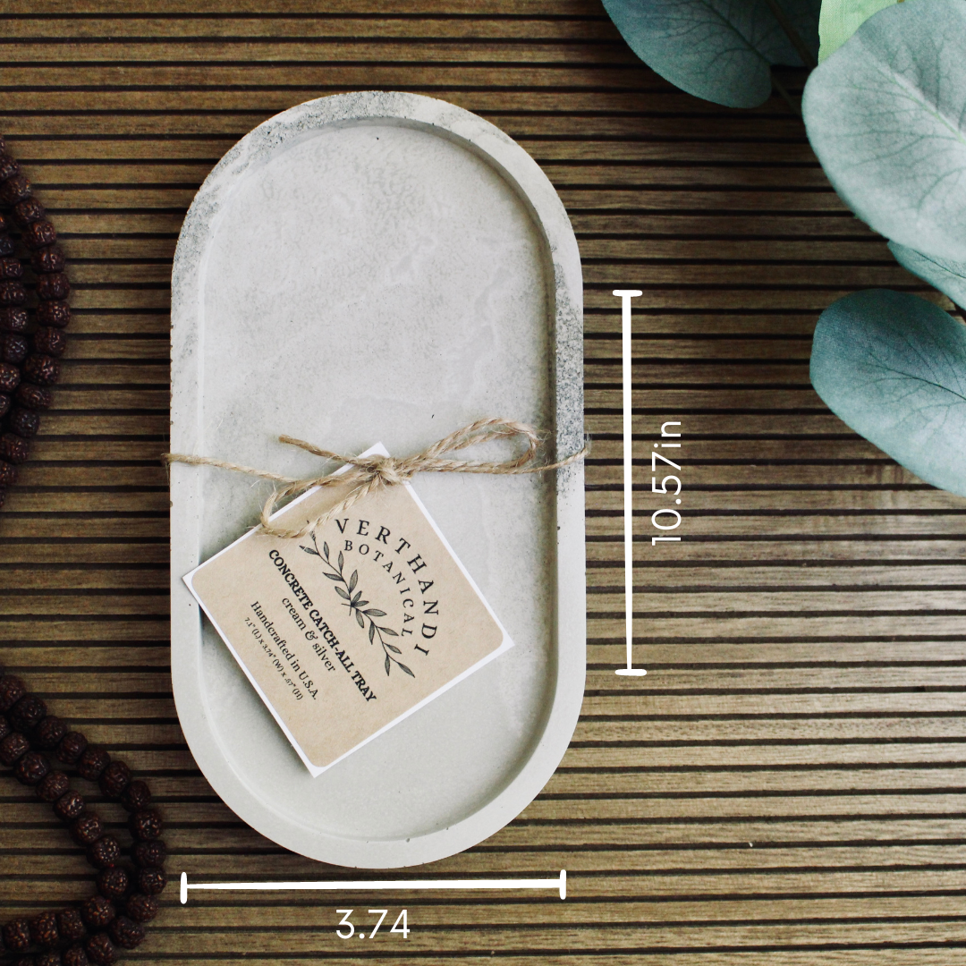 OVAL | concrete tray