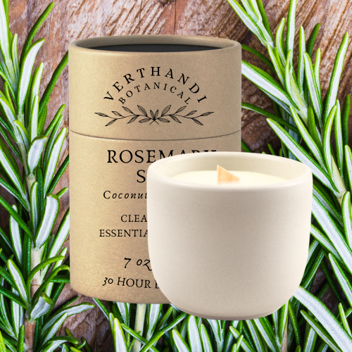 ROSEMARY + SAGE CANDLE (Refillable)