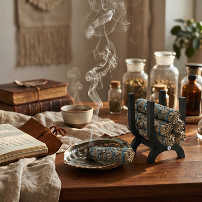 White Sage Smudge Stick Lifestyle Photo