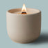 Sea Salt scented candle with crackling wood wick in concrete jar 