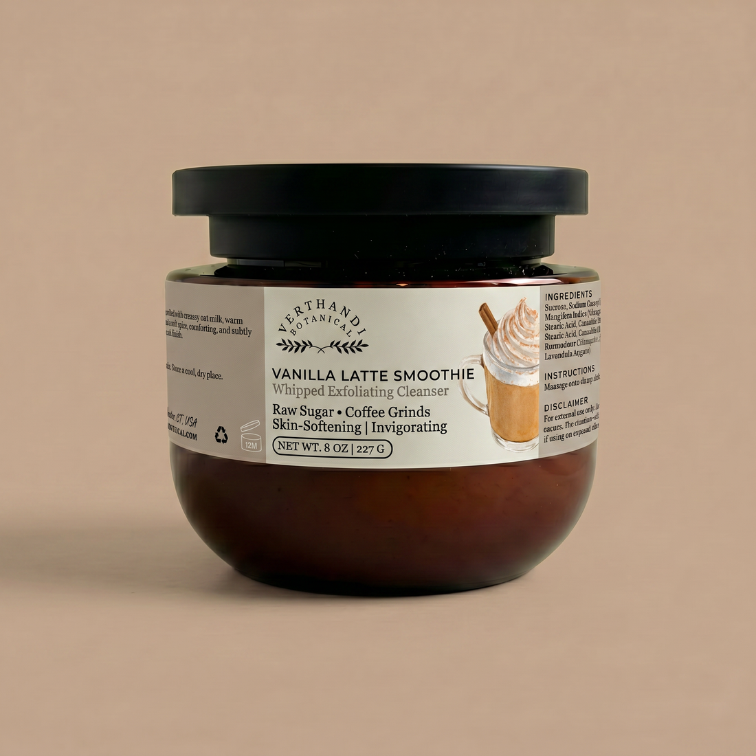 Vanilla Latte Smoothie whipped exfoliating cleanser by Verthandi Botanical