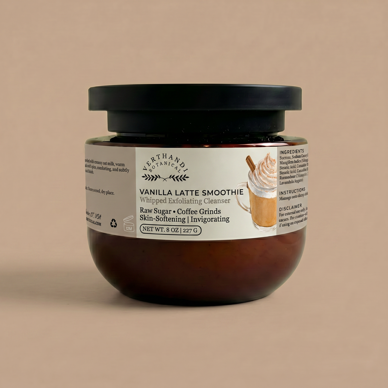 Vanilla Latte Smoothie whipped exfoliating cleanser by Verthandi Botanical